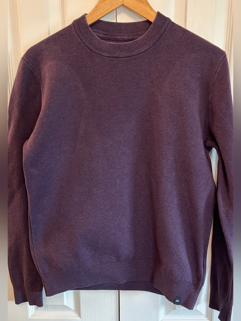 Le Parfait by Jules Men's Organic Cotton Crewneck Plum Shirt M EUC